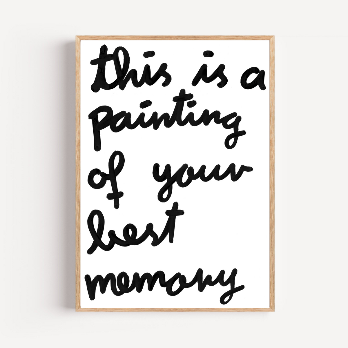 "best memory" limited and signed fine art print