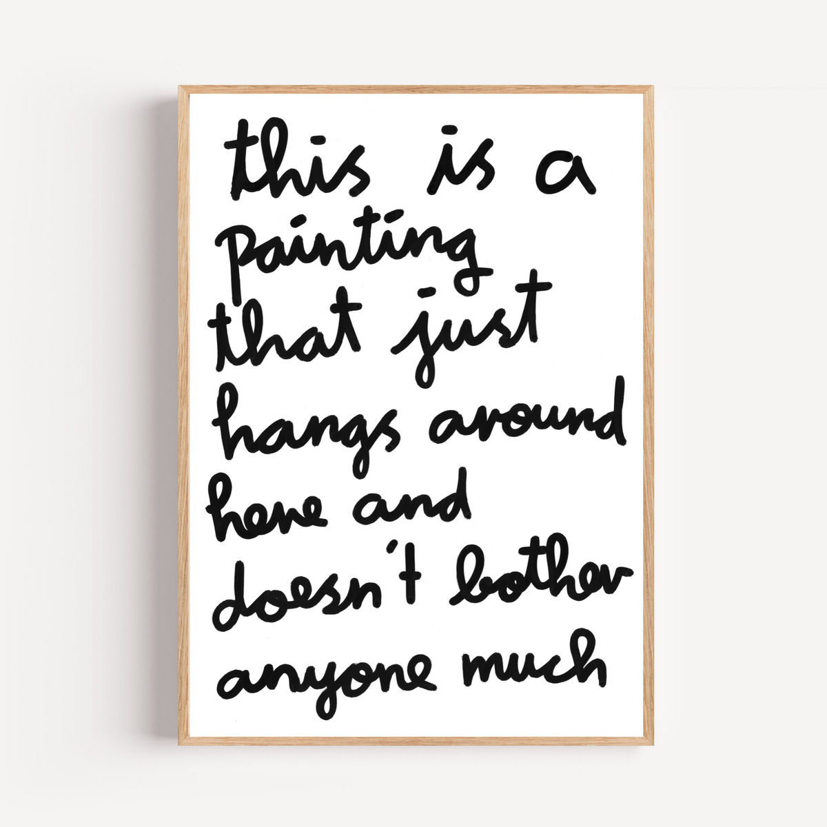 "doesn´t bother anyone" limited and signed fine art print