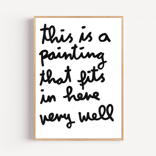 "fits in well" limited and signed fine art print