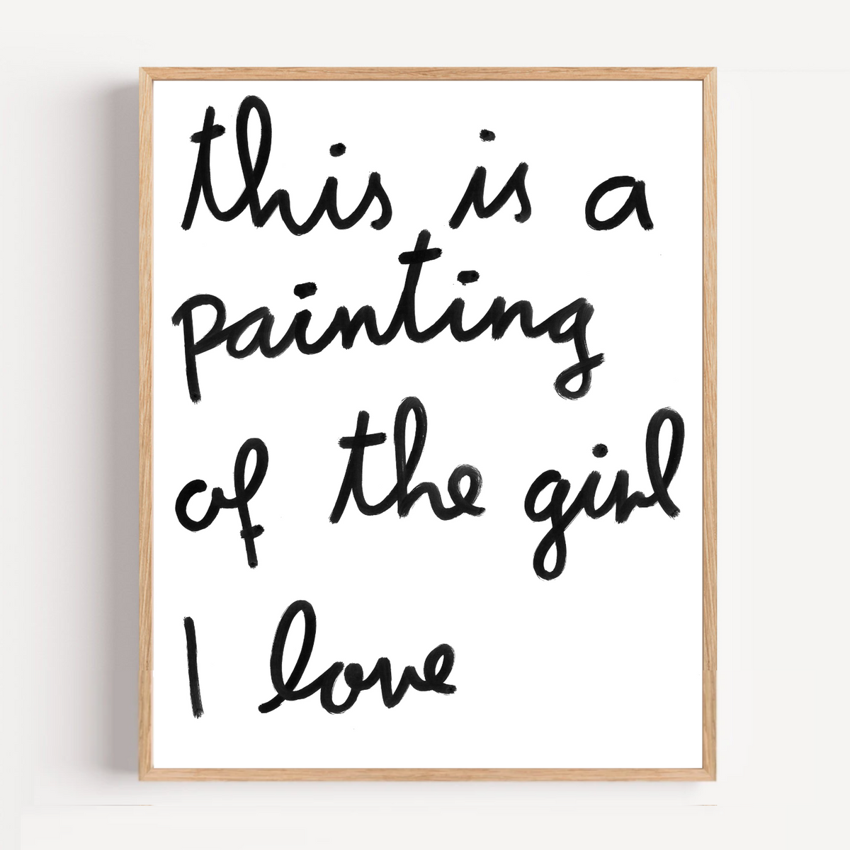 "girl i love" limited and signed fine art print