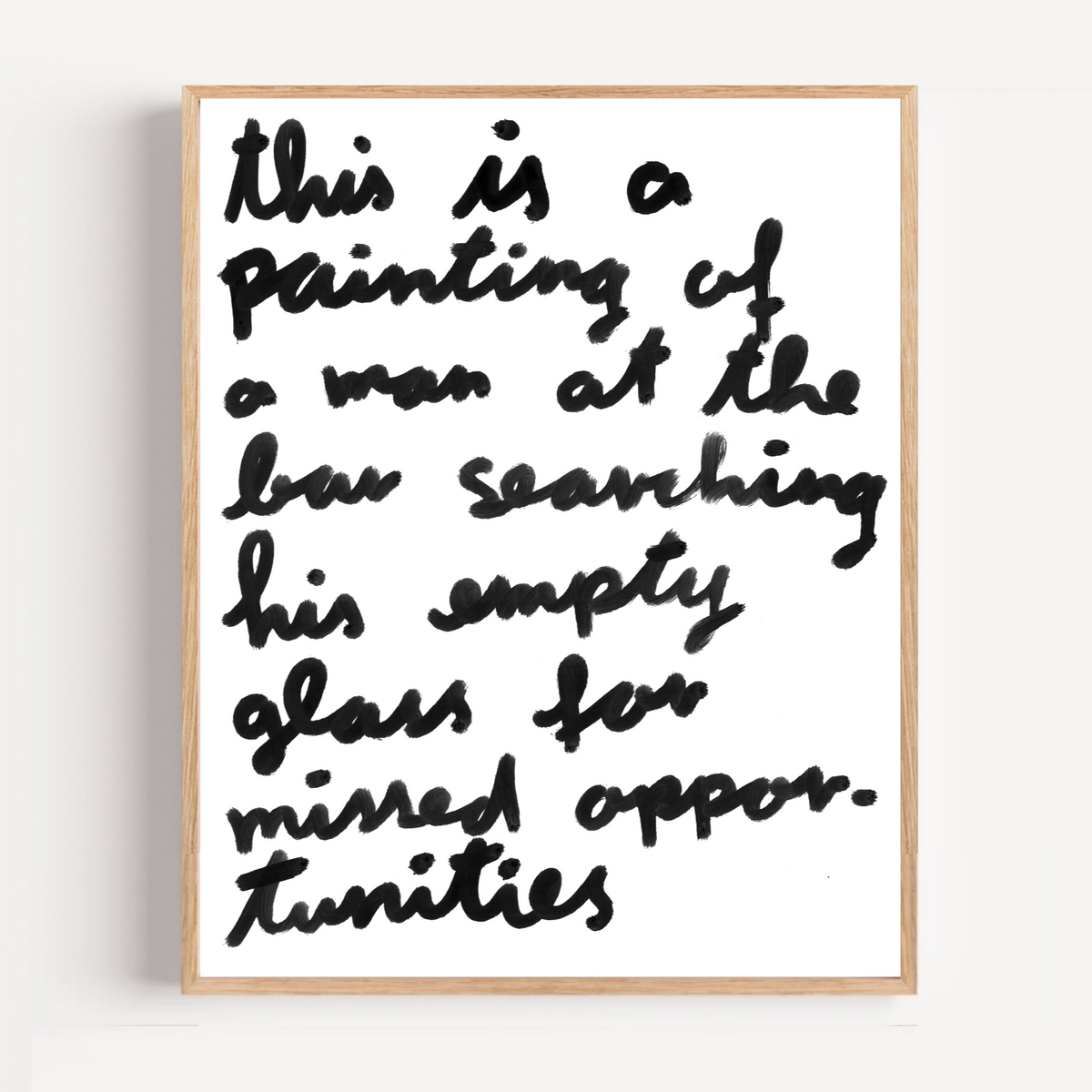"missed opportunities" limited and signed fine art print