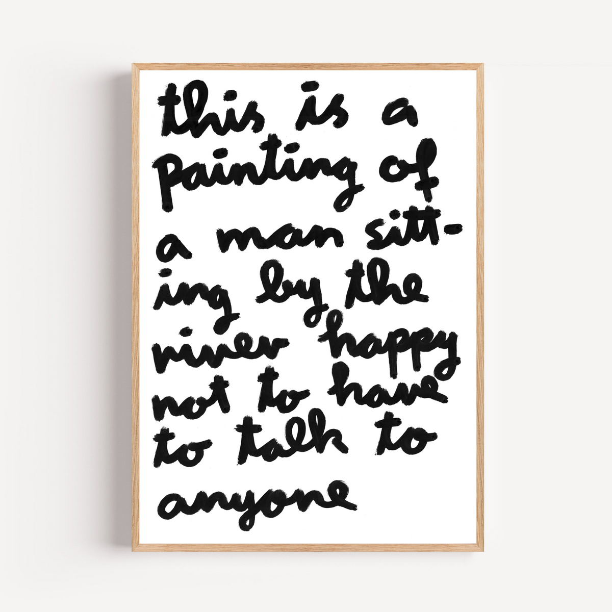 "man by the river" limited and signed fine art print