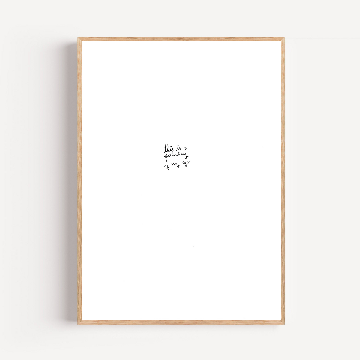 "my ego" limited and signed fine art print