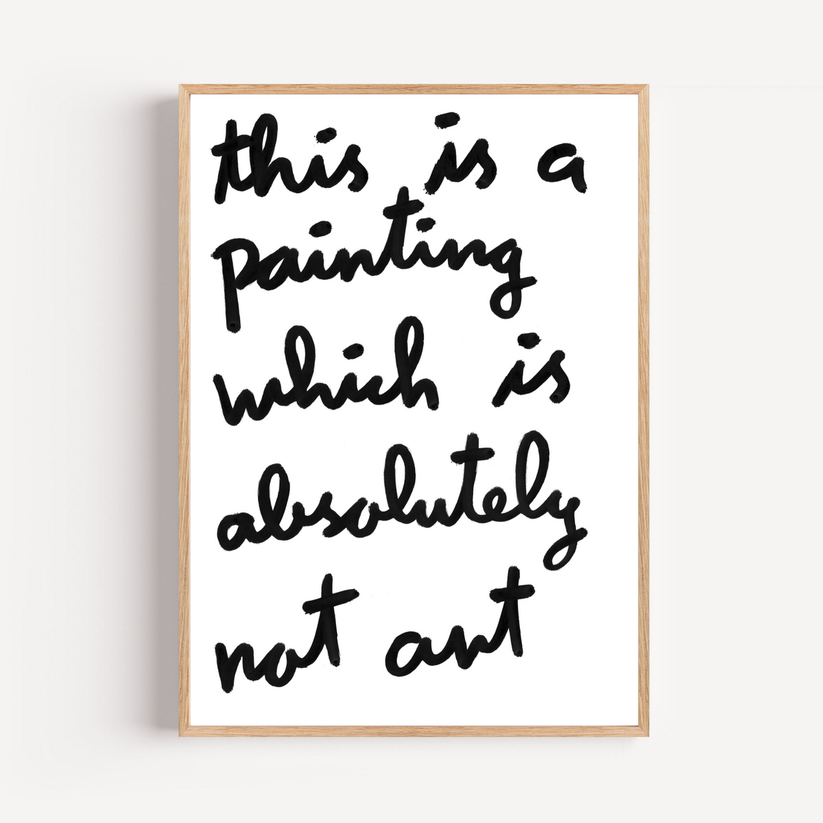 "not art" limited and signed fine art print