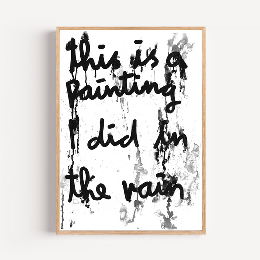 "rain" limited and signed fine art print