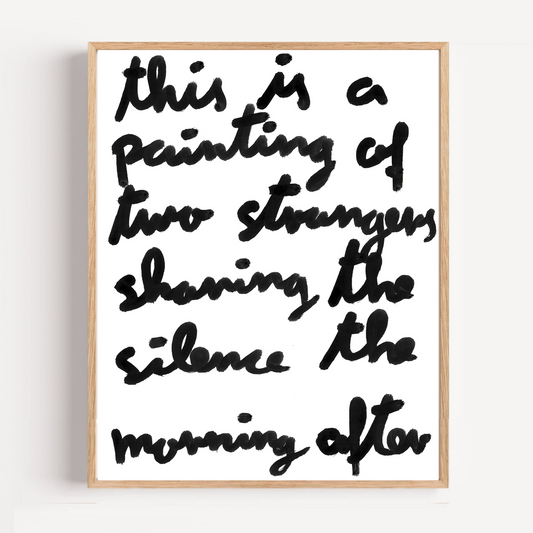 "sharing the silence" limited and signed fine art print